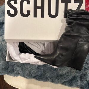 Schutz size 9 Shlee wedge boots